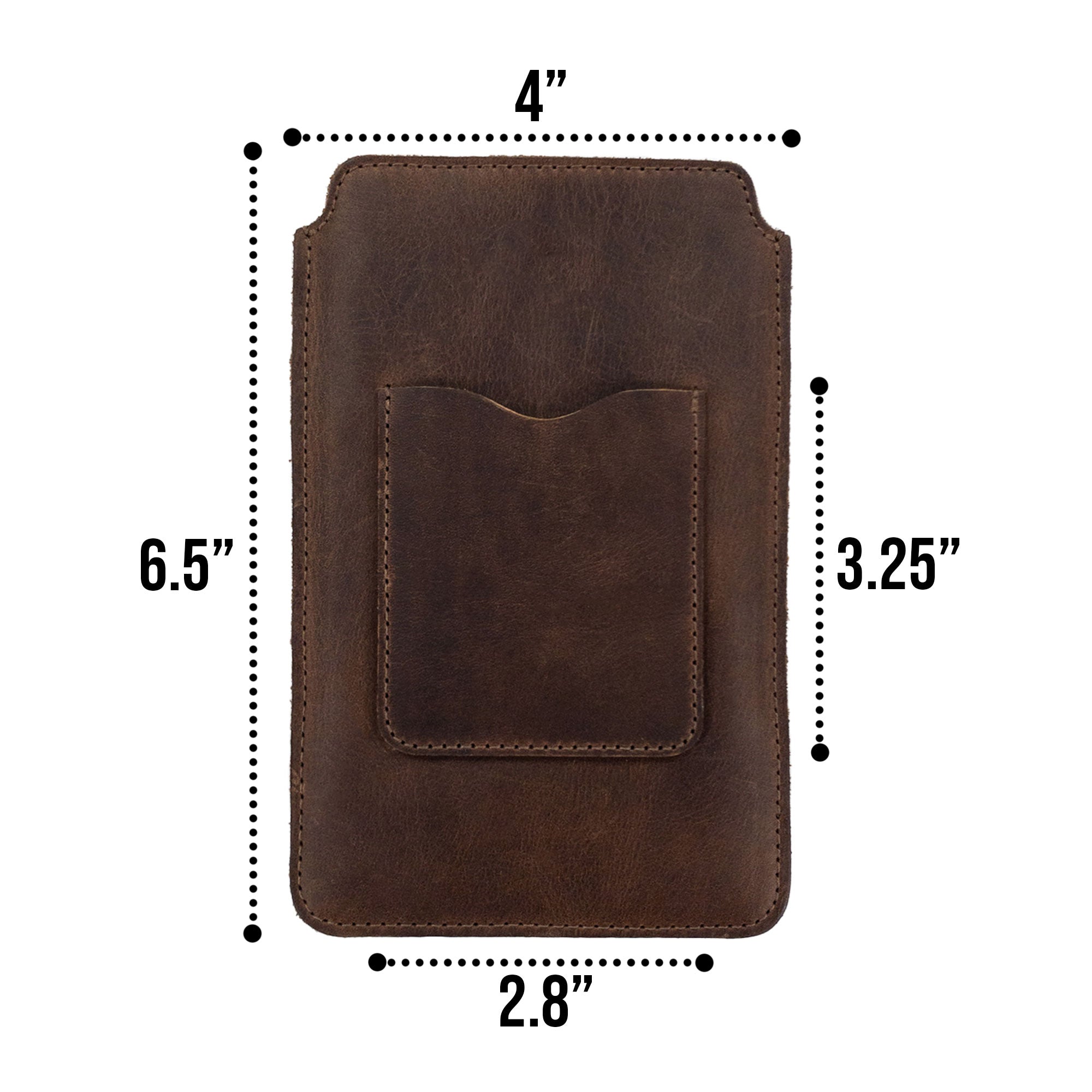 Rustic Sleeve Compatible with iPhone 13/14 Pro Max - Stockyard X 'The Leather Store'