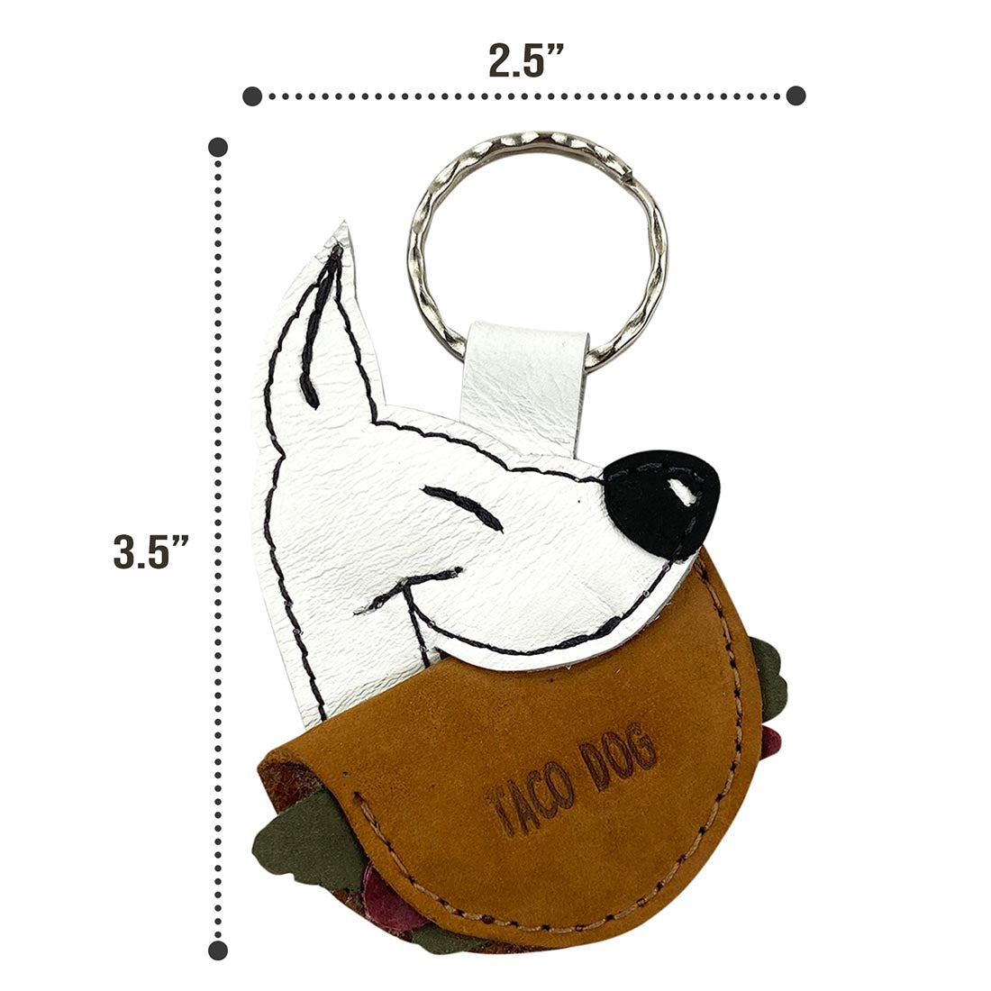 Taco Dog Keychain - Stockyard X 'The Leather Store'