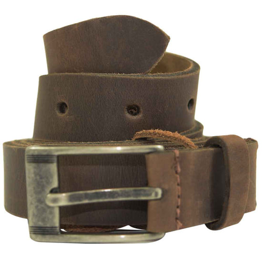 Rustic Leather Belt / Rustic Buckle, 1" Wide - Stockyard X 'The Leather Store'