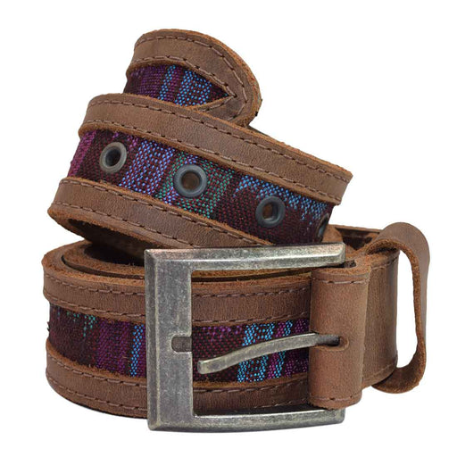 Men's Mayan Thick Leather Belt - Stockyard X 'The Leather Store'