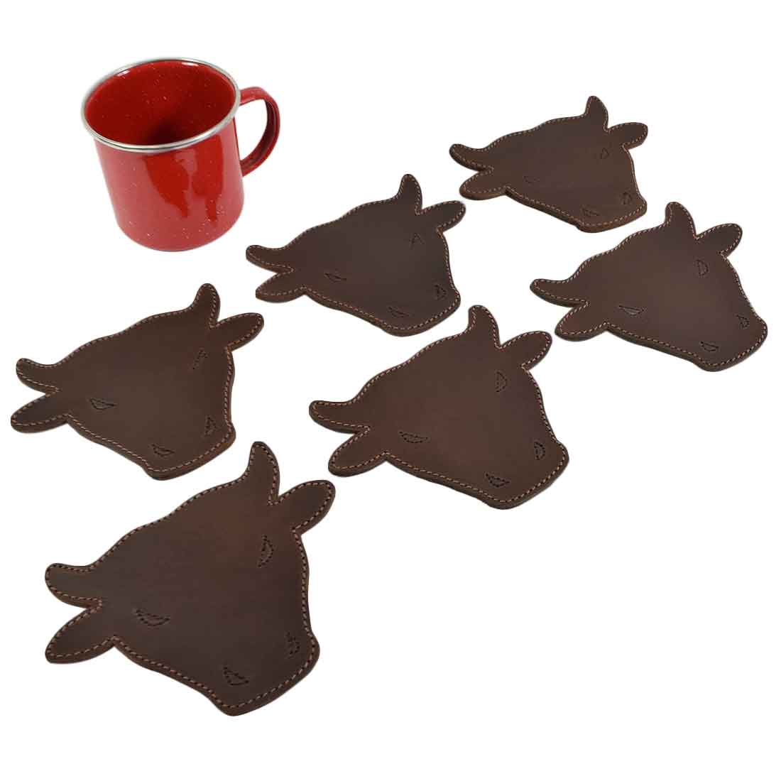 Raging Bull Coaster Set (6-Pack) - Stockyard X 'The Leather Store'