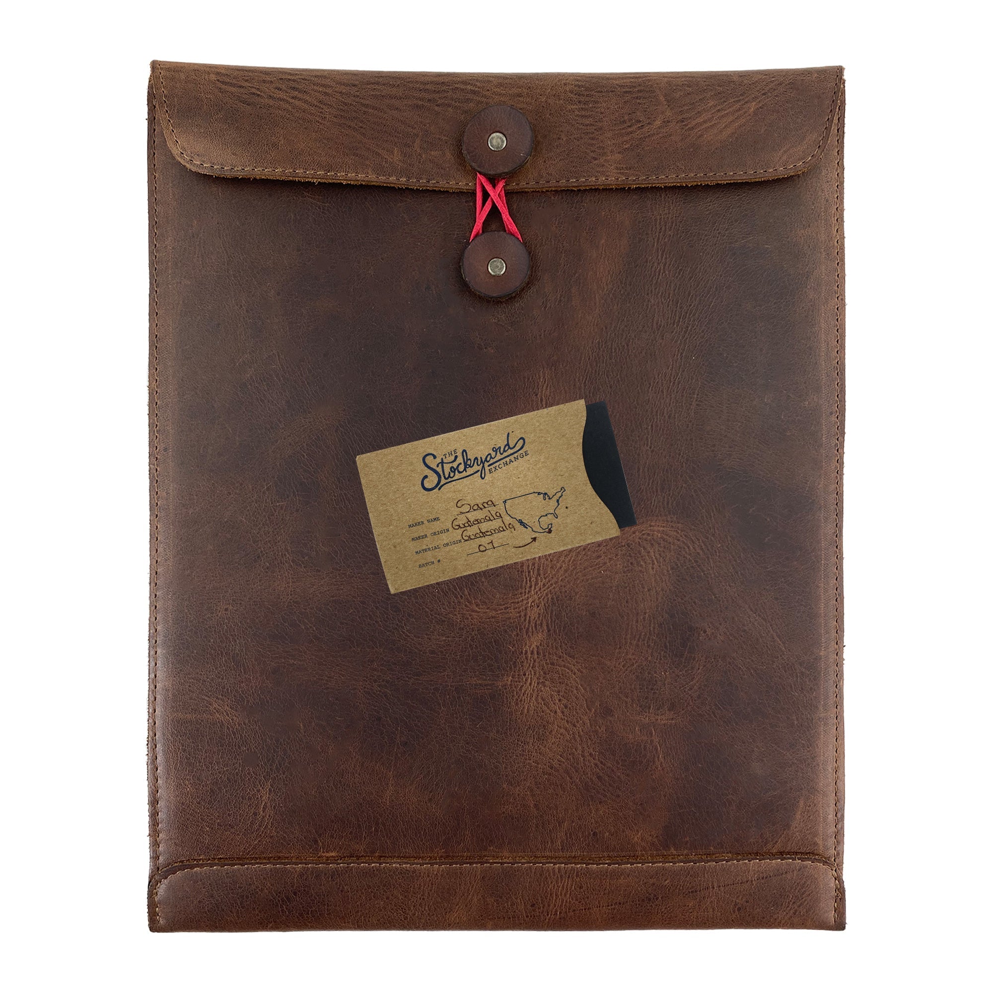 Chic Mailing Envelope Folder by Hide & Drink, featuring a card pocket for added convenience. This Mailing Envelope Document Holder is a thoughtful blend of functionality and style, perfect for both men and women. Handmade with care from Full Grain Leather in Oaxaca Mexico.