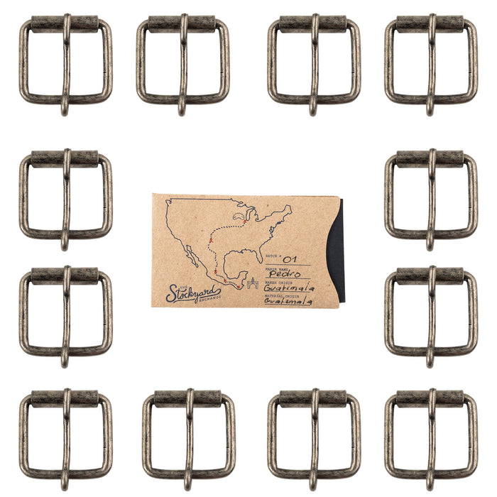 1.25 Inch Rustic Nickel Buckle Replacement - Stockyard X 'The Leather Store'