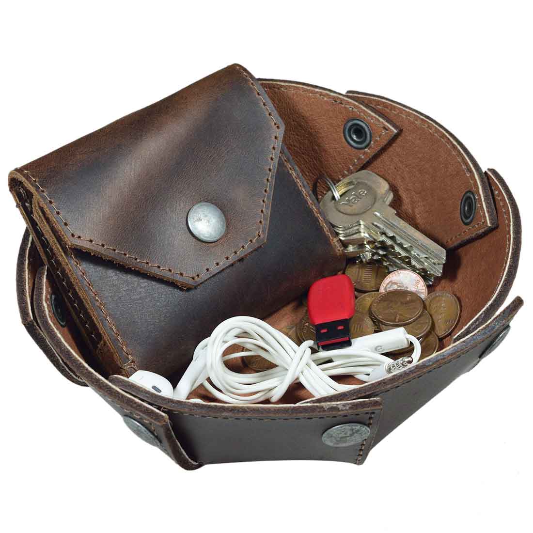 Circular Valet Tray - Stockyard X 'The Leather Store'