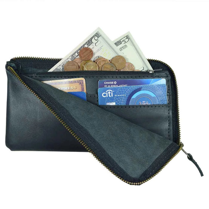 Large Zippered Wallet - Stockyard X 'The Leather Store'
