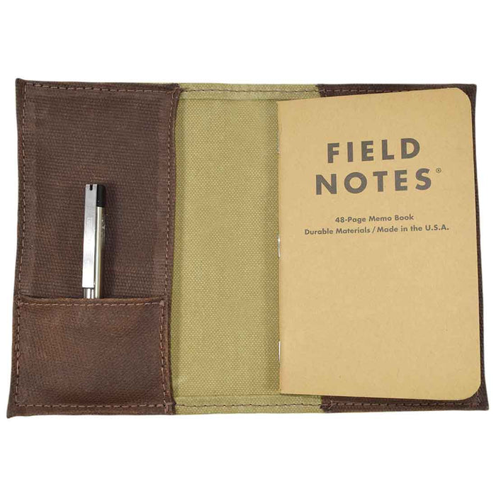 Waxed Canvas Field Notes Cover - Stockyard X 'The Leather Store'
