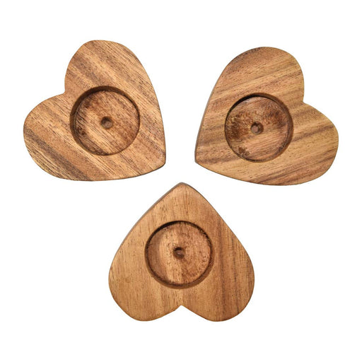 Heart Shaped Candle Holders (3 Pack) - Stockyard X 'The Leather Store'