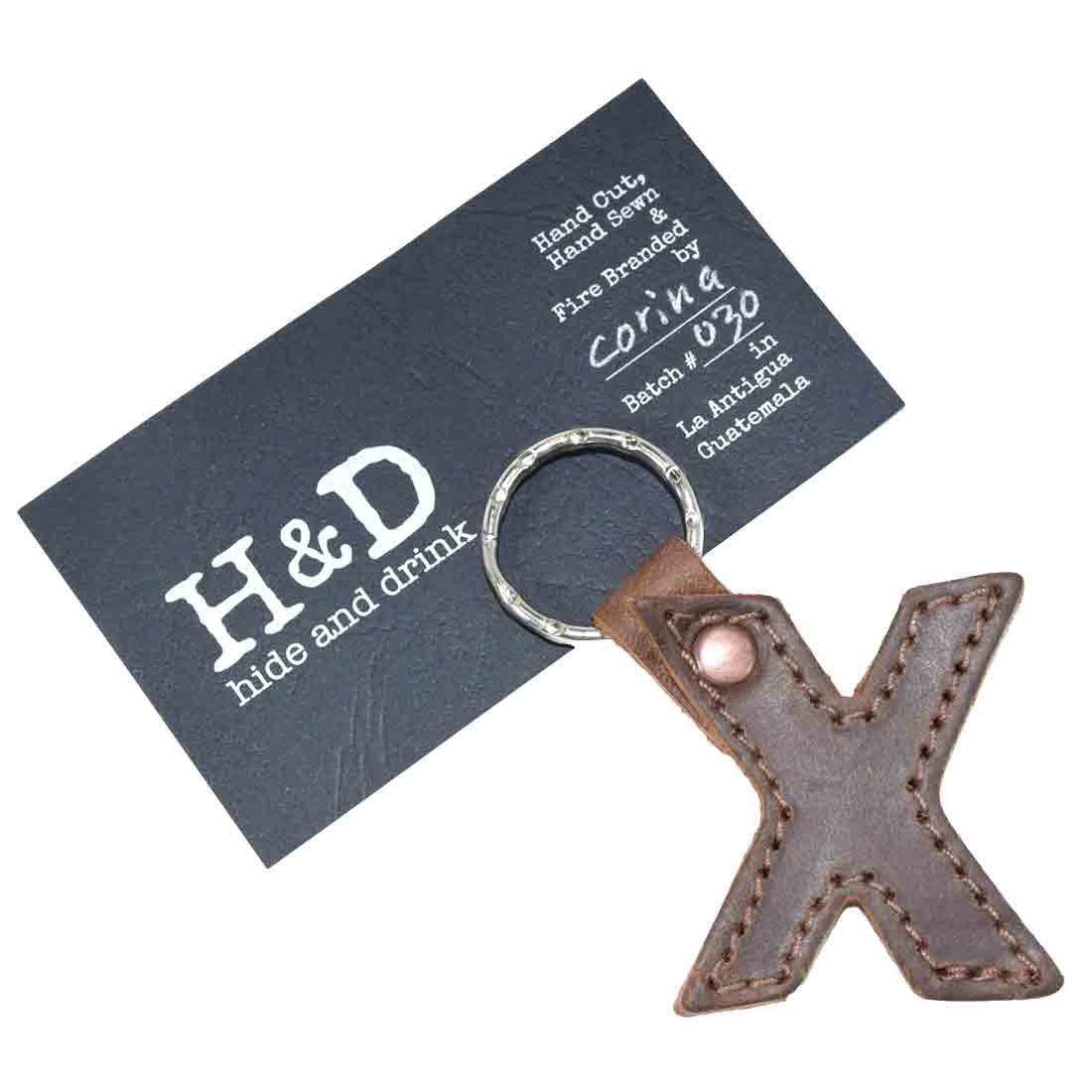 Alphabet Letter Keychains - Stockyard X 'The Leather Store'