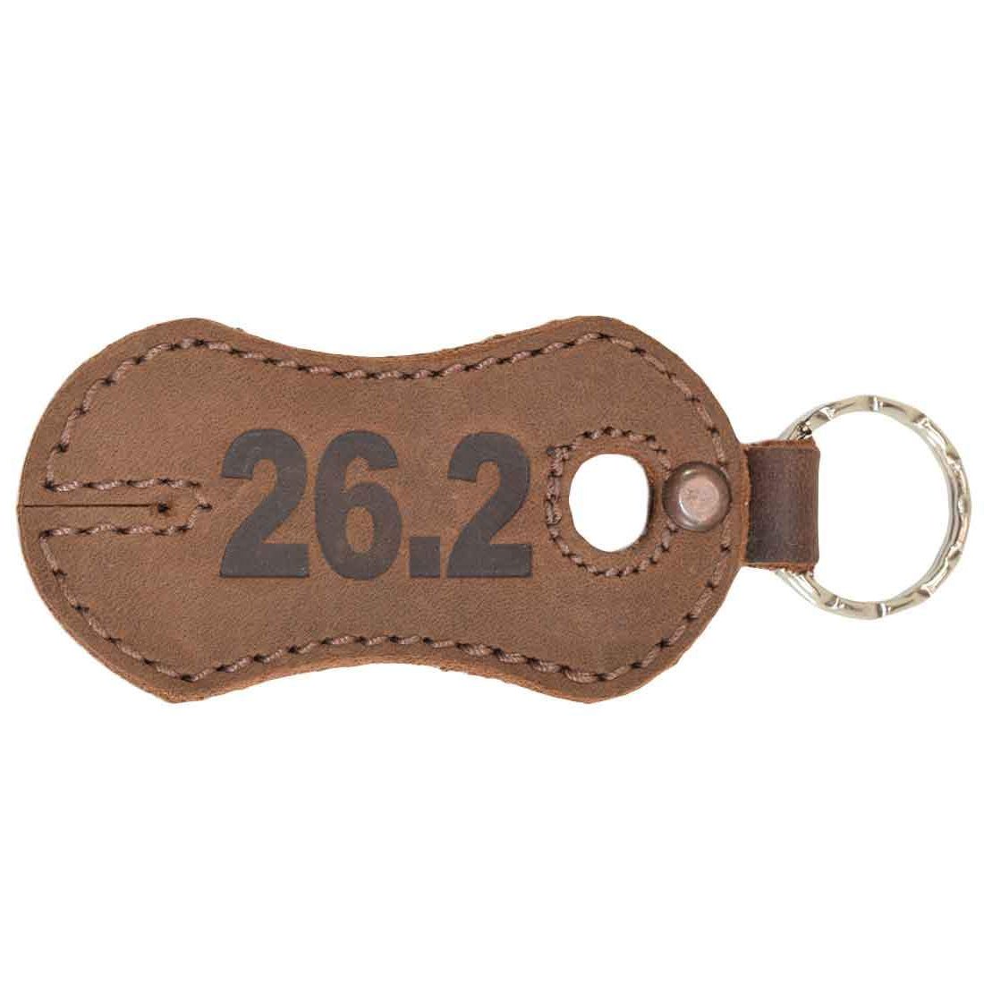 Marathon Runner's 26.2 Keychain Ring - Stockyard X 'The Leather Store'