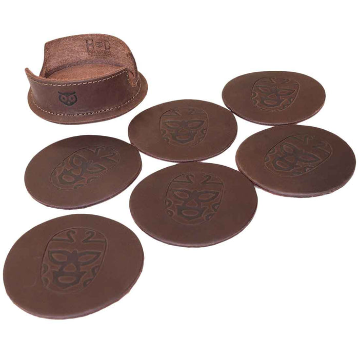 Luchador Mask Coaster (6 Pack) - Stockyard X 'The Leather Store'