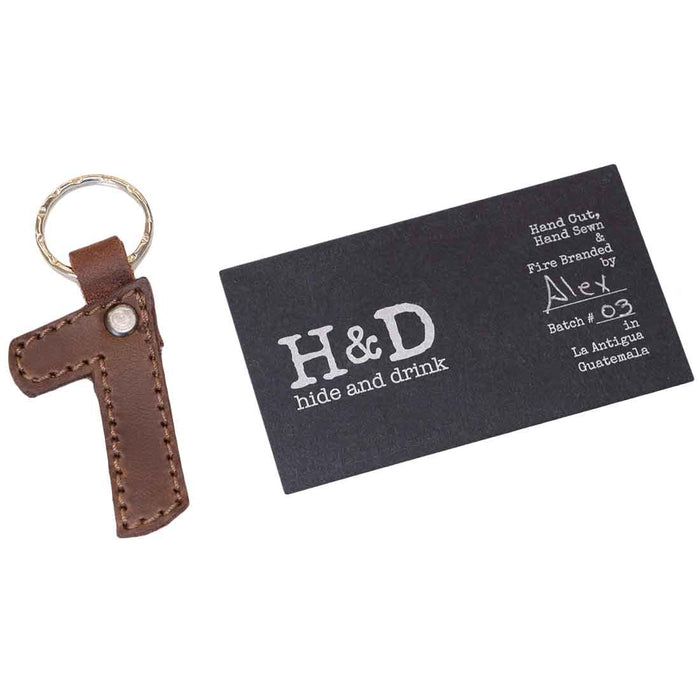 Number Keychain - Stockyard X 'The Leather Store'