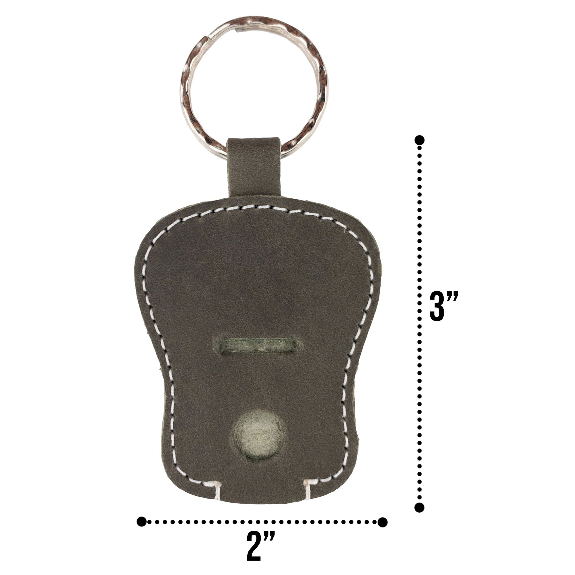 Another view of the earthy tone Guitar Keychain by Hide & Drink, illustrating its elegant makings. This handy key holder is crafted from Full Grain Leather, embodying artisan skills in small batch production from La Antigua Guatemala & Oaxaca Mexico.