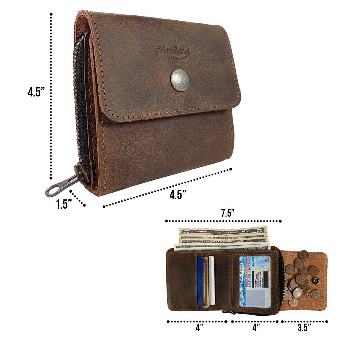 TriFold Wallet - Stockyard X 'The Leather Store'
