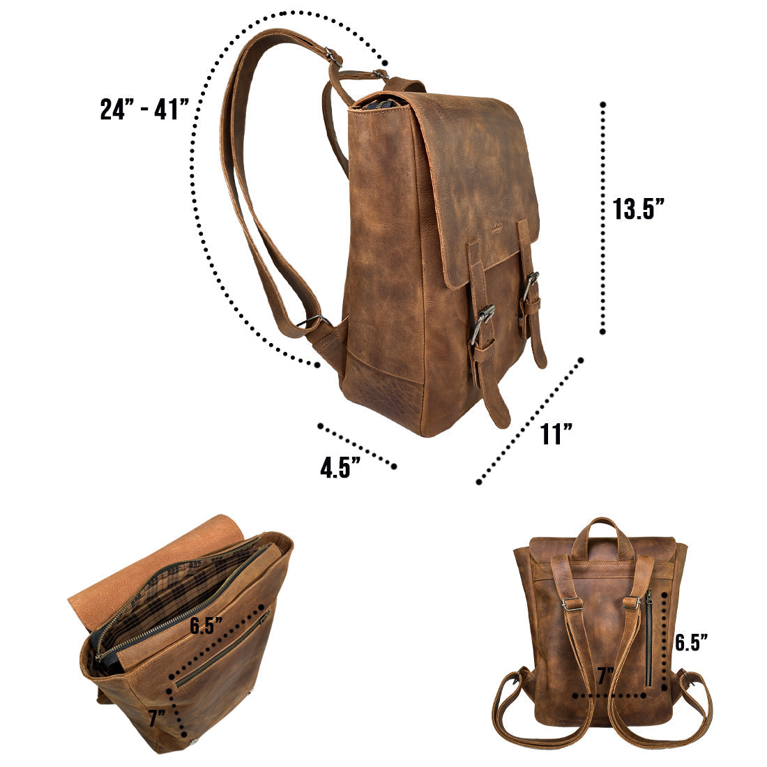 Flap Backpack - Stockyard X 'The Leather Store'