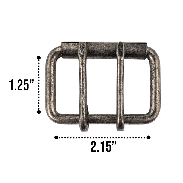2 Inch Belt Double Prong Buckle Replacement Rustic (54mm) - Stockyard X 'The Leather Store'