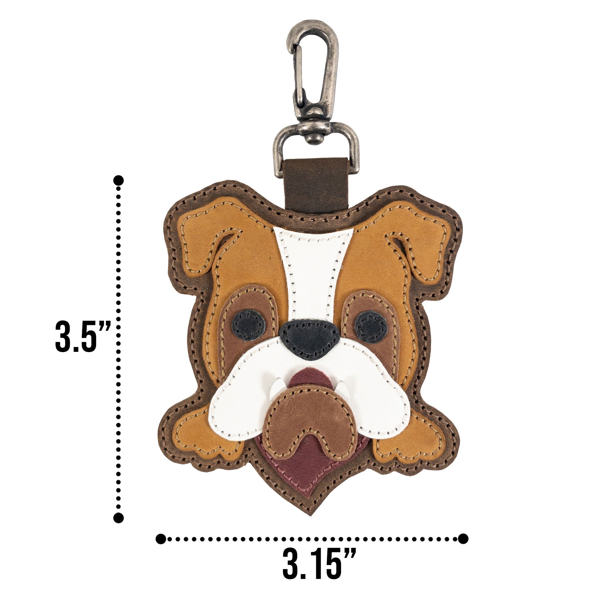 English Bulldog Charm - Stockyard X 'The Leather Store'