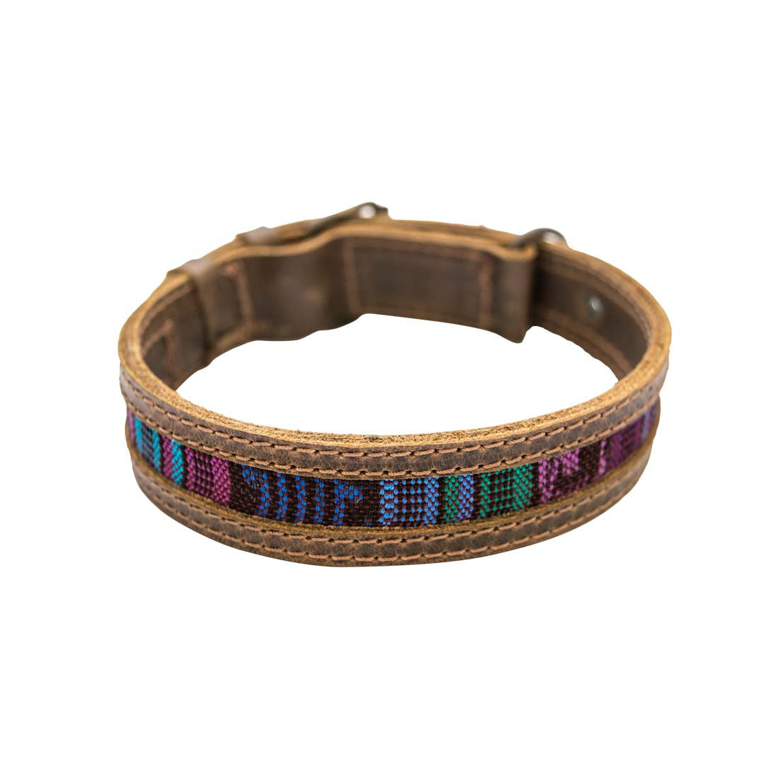 Rustic Mayan Dog Collar - Stockyard X 'The Leather Store'