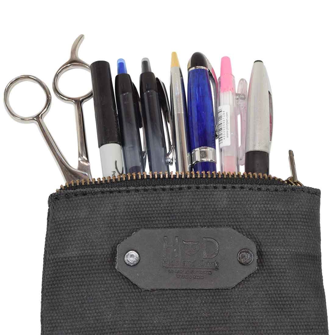 Waxed Canvas Scribbler Pouch - Stockyard X 'The Leather Store'