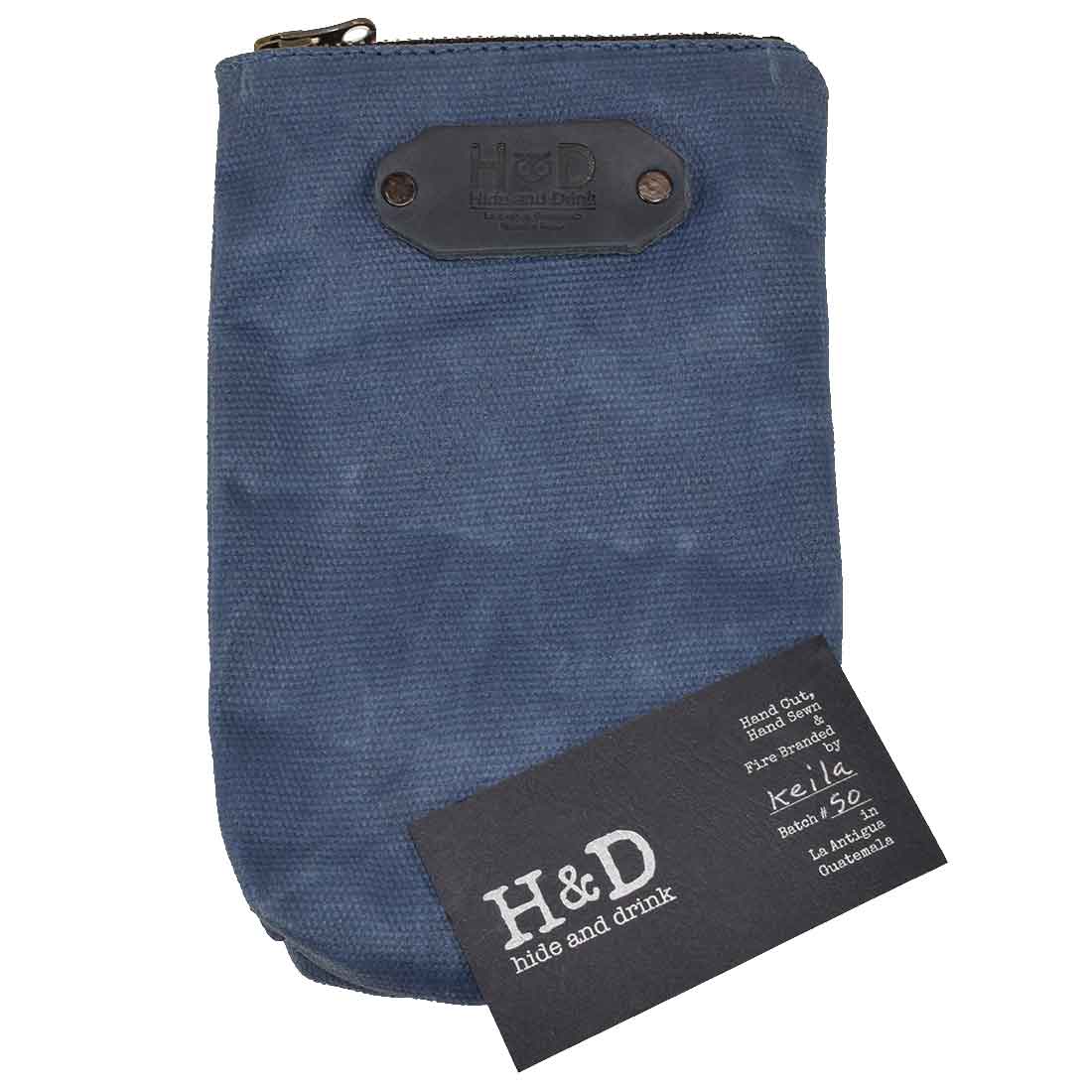 Waxed Canvas Scribbler Pouch - Stockyard X 'The Leather Store'