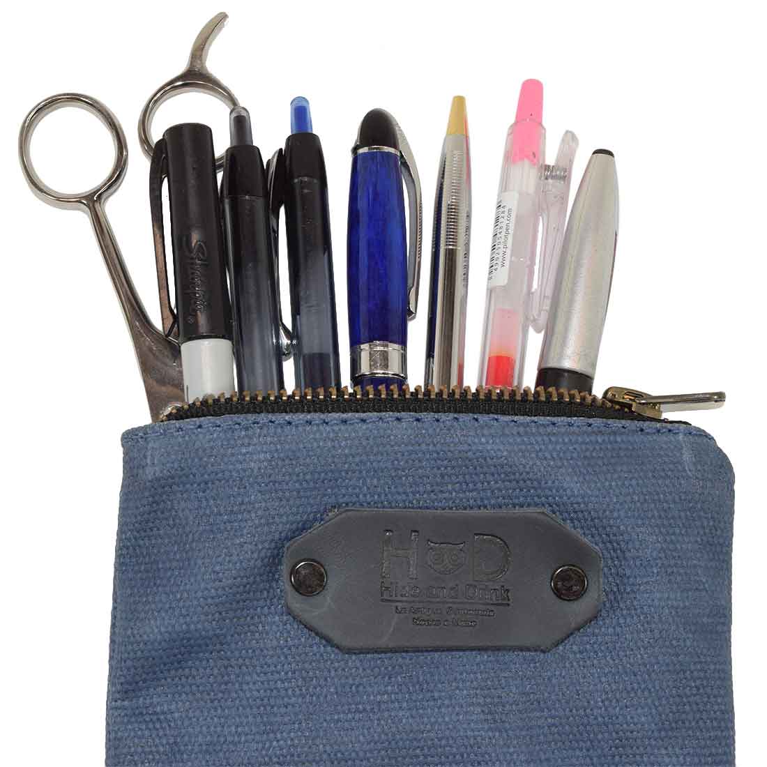 Waxed Canvas Scribbler Pouch - Stockyard X 'The Leather Store'