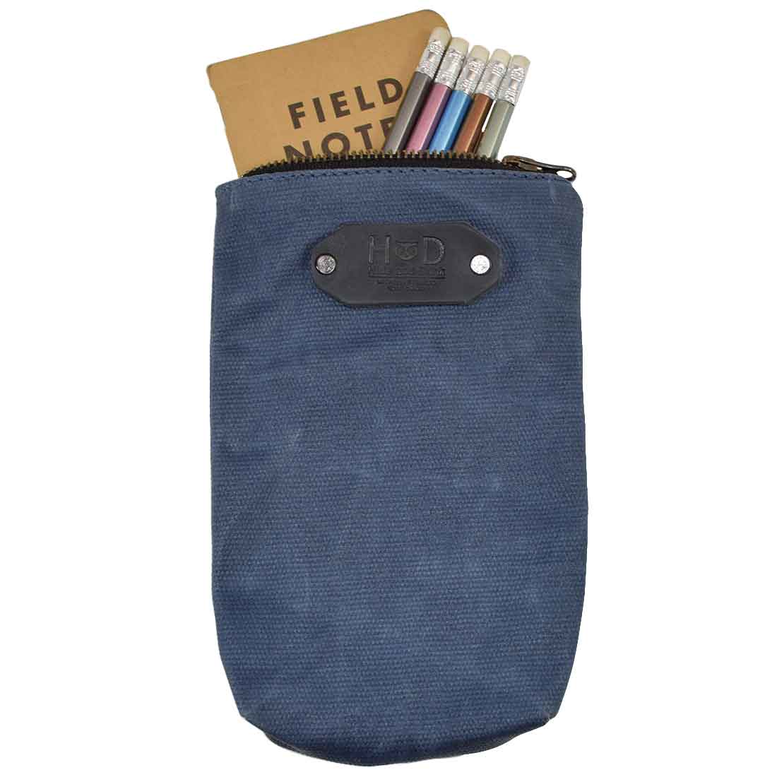 Waxed Canvas Scribbler Pouch - Stockyard X 'The Leather Store'