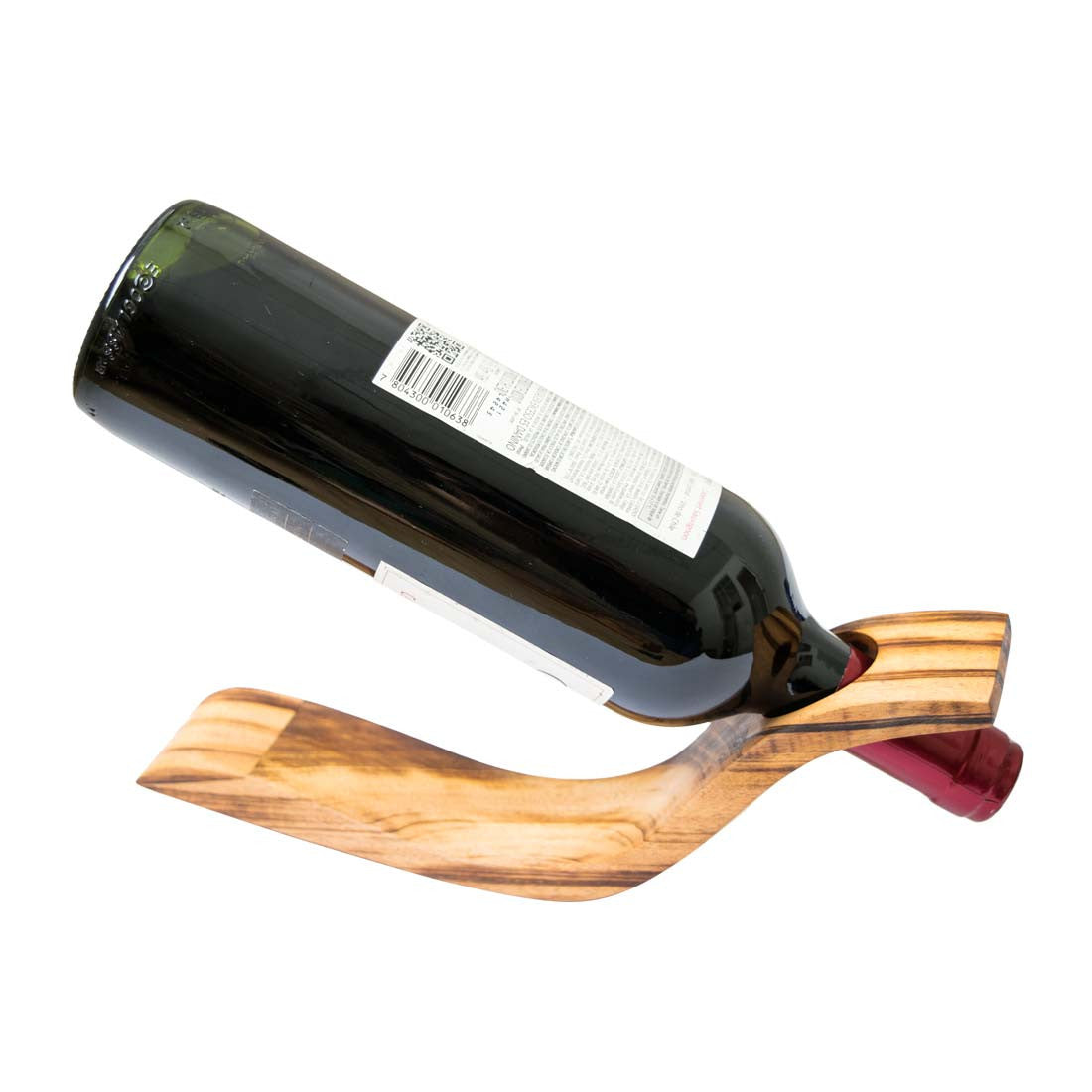 Wood Wine Holder S-Shape - Stockyard X 'The Leather Store'
