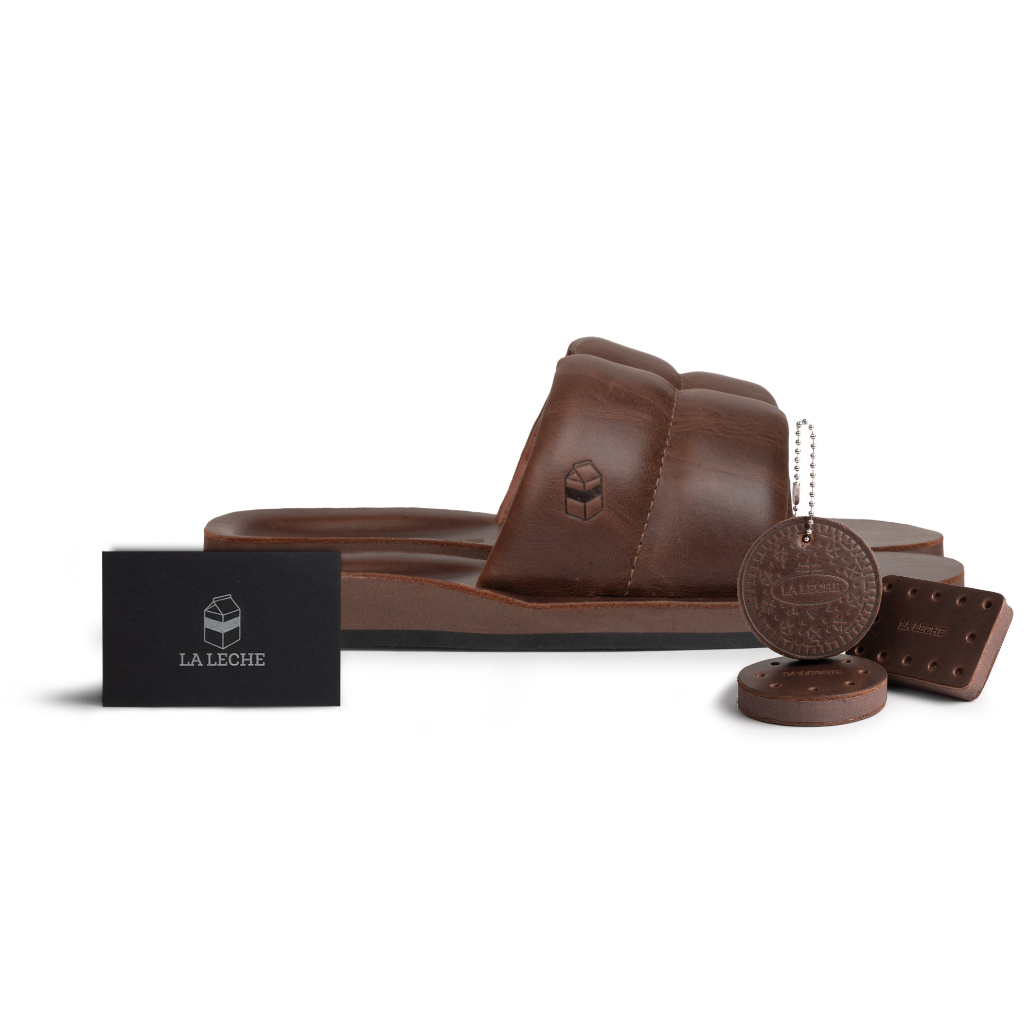 The Bayside Leather Slide