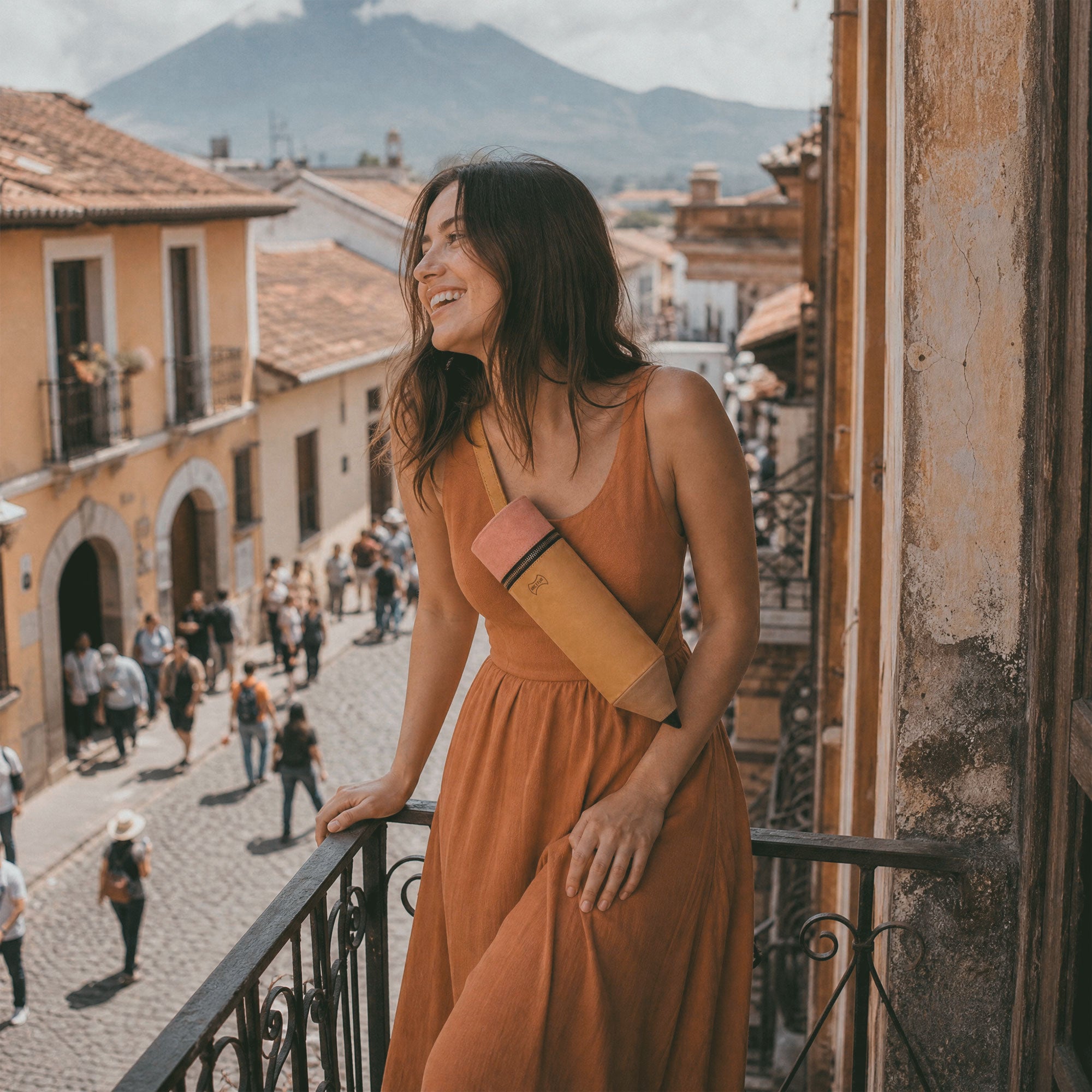 Pencil-Shaped Crossbody Bag