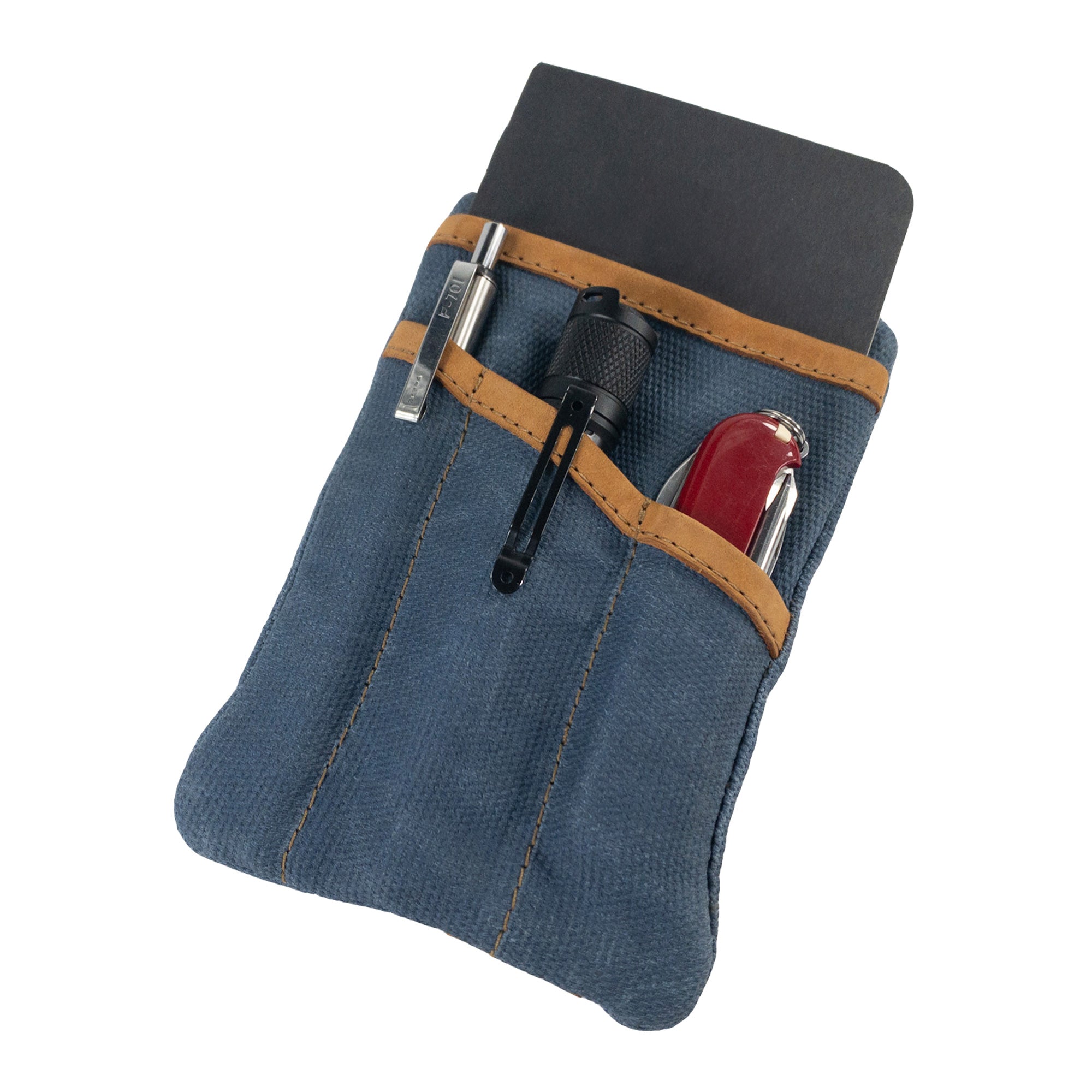 Multi-tool Pocket Pouch by Hide & Drink in grey, showcasing its stylish appeal and strong construction ideal for EDC.