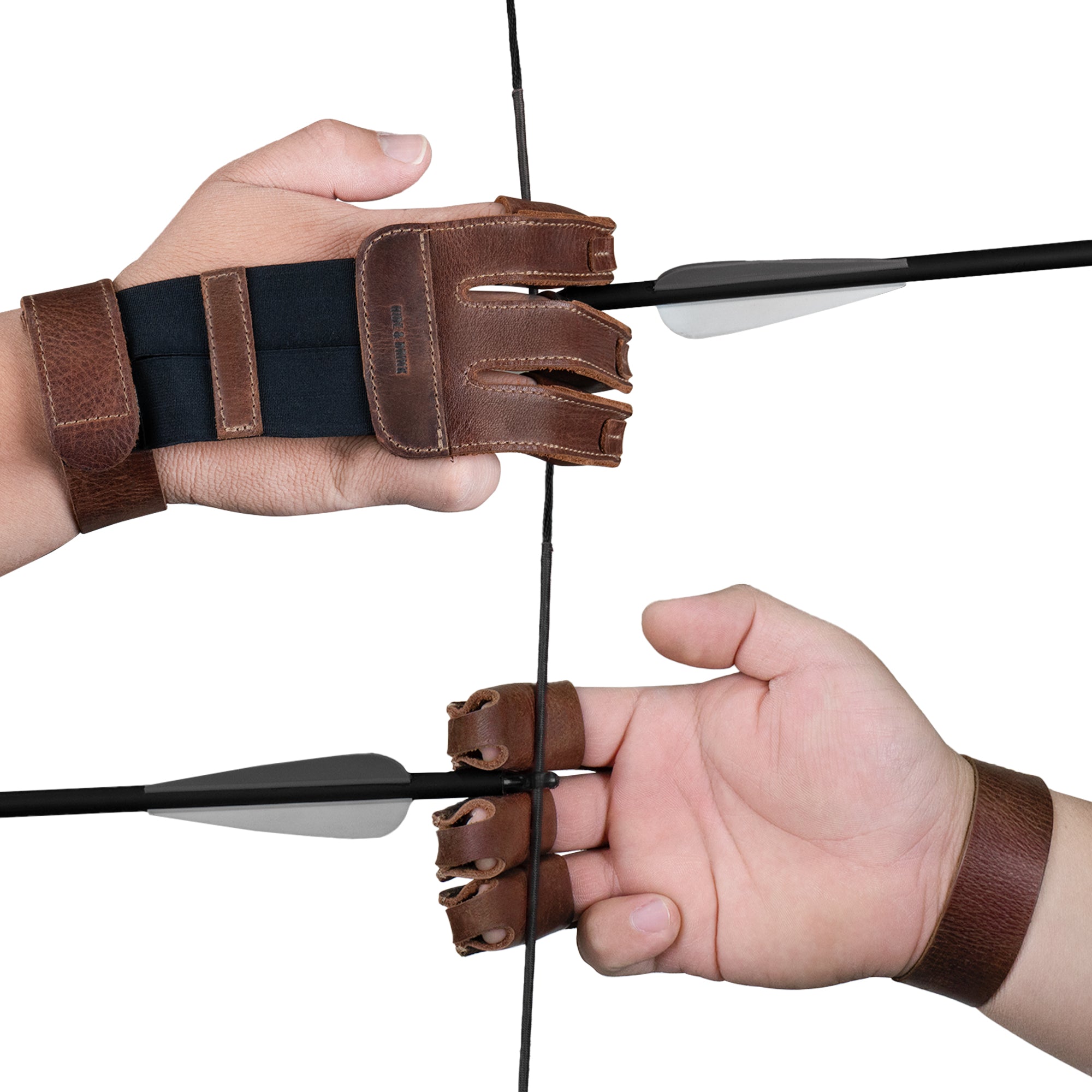 Three-Finger Archery Glove - Stockyard X 'The Leather Store'