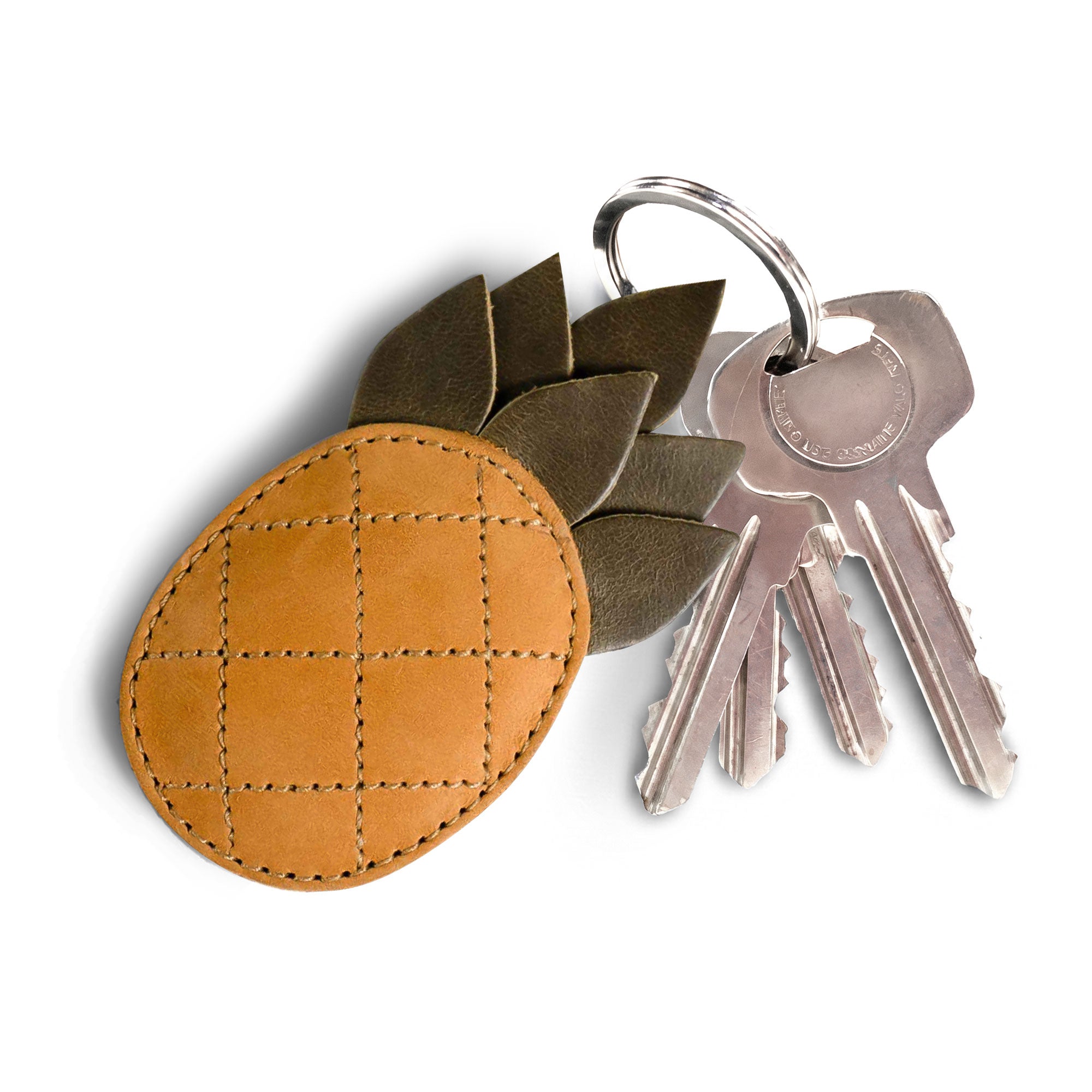 Pineapple Keychain - Artisan Leather Accessory – StockyardX, The