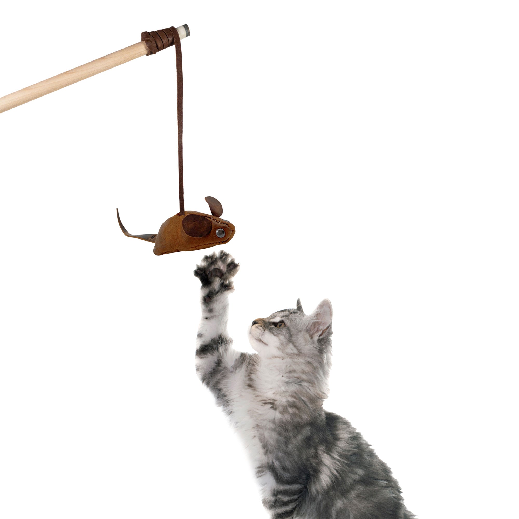 Stuffed Mouse Cat Toy - Stockyard X 'The Leather Store'