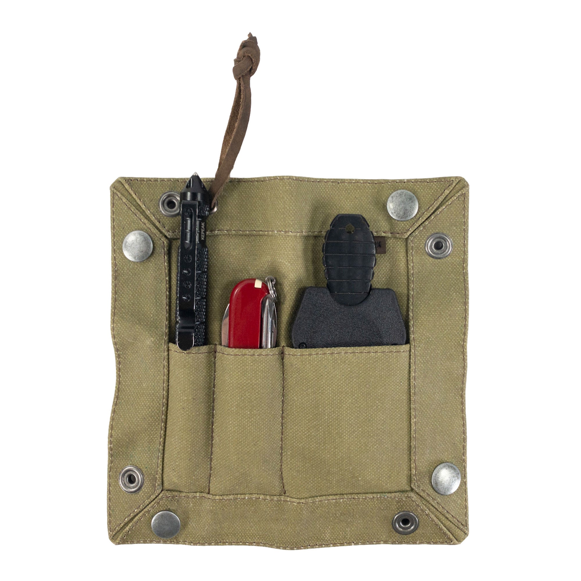 EDC Rustic Catchall with Extra Slots - Stockyard X 'The Leather Store'