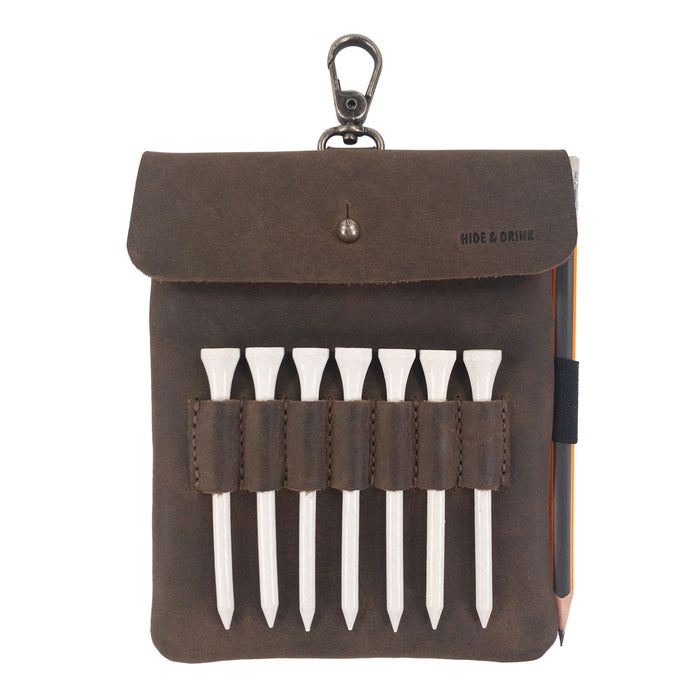 Squared Bag for Golf Tees and Maps - Stockyard X 'The Leather Store'