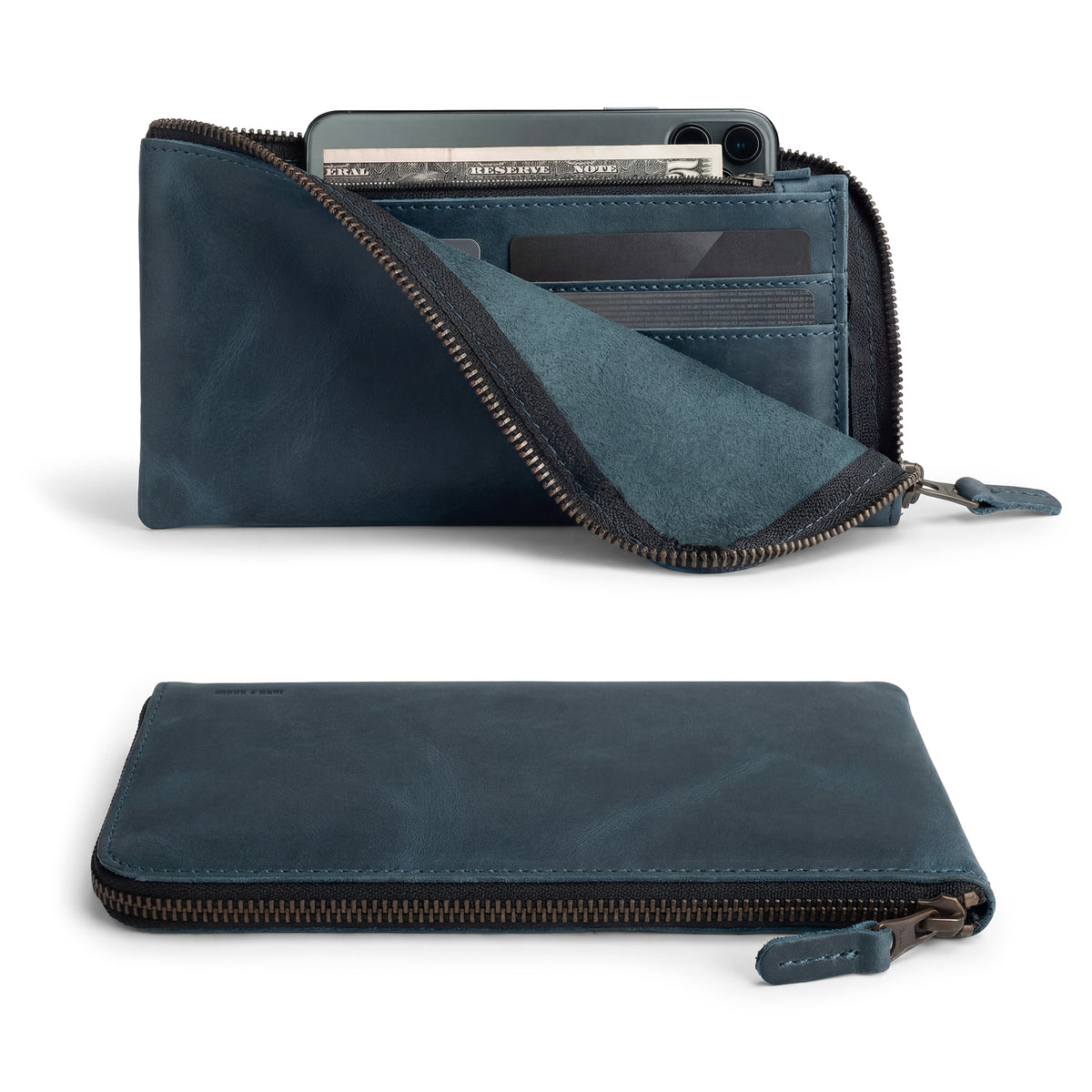 Large Zippered Wallet – StockyardX, The Leather Store