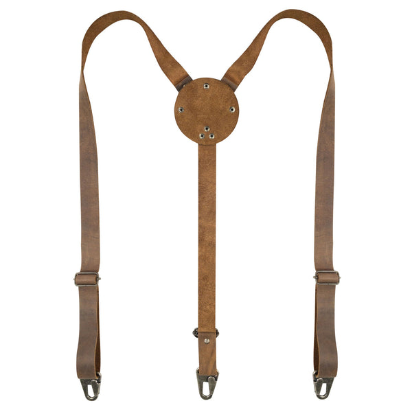 Size【フリー】アットラストD-SUSPENDERサスペンダー バーガンディー Suspender with Rounded Back Attachment – StockyardX, The Leather Store