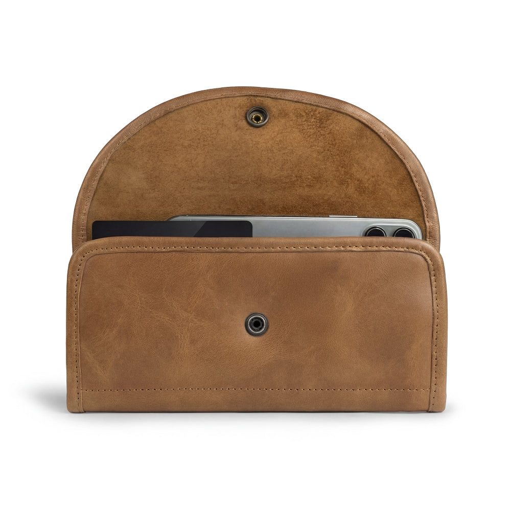 Single Snap Zippered Wallet