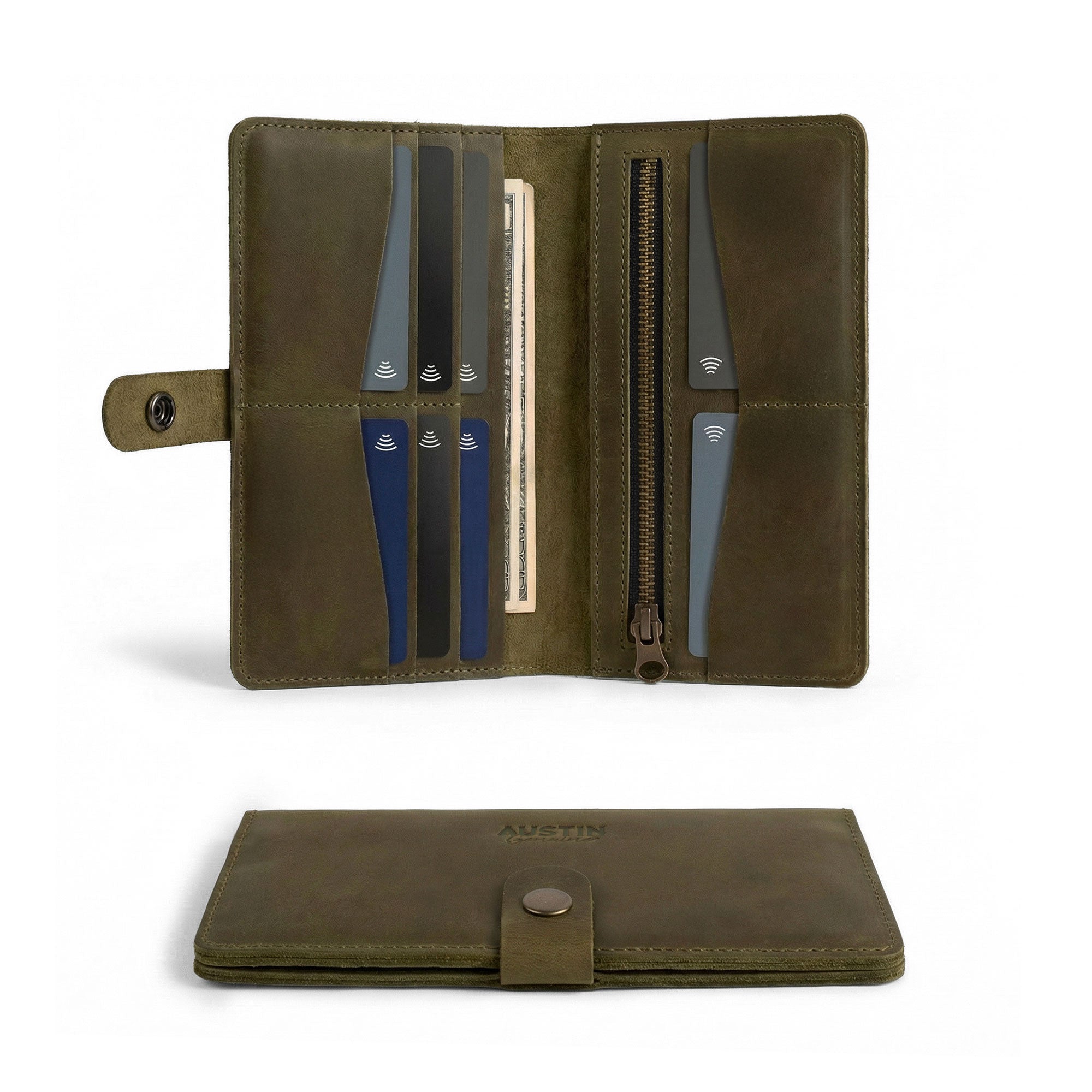 The Lamar Long Bifold Wallet – StockyardX, The Leather Store