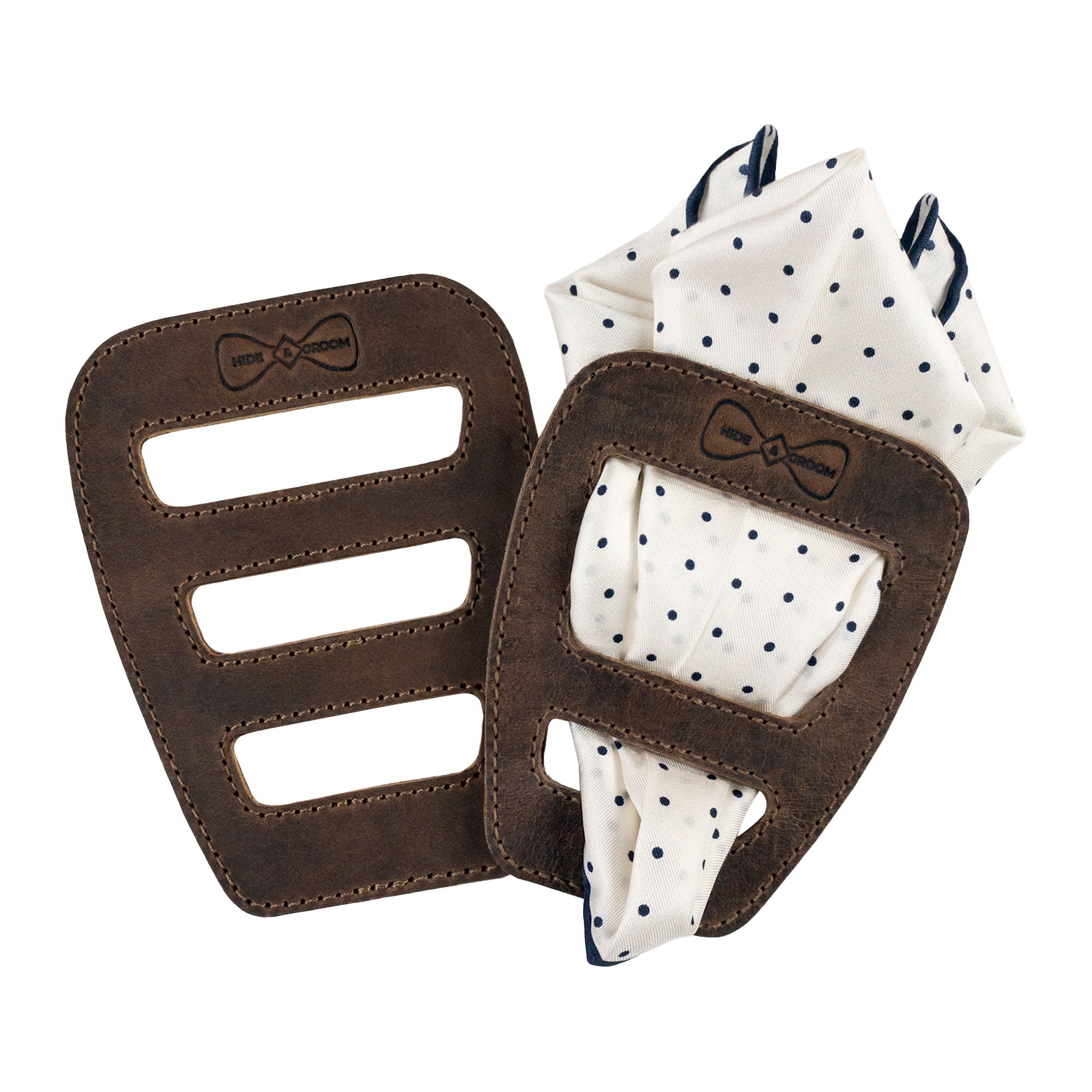 Set of 2 Square Pocket Holders - Stockyard X 'The Leather Store'