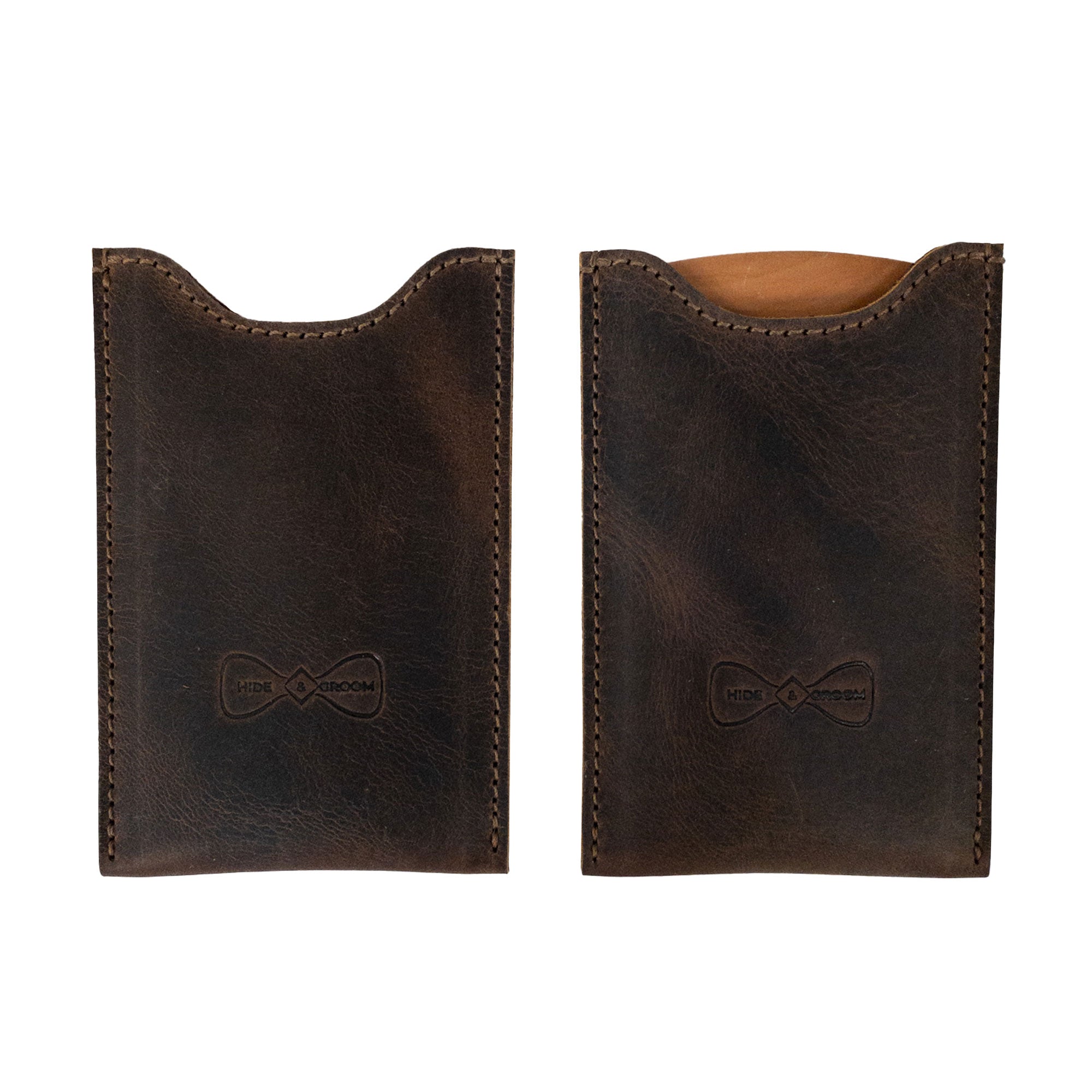 Set of 2 Wooden Hair Comb Sleeves for Groomsmen - Stockyard X 'The Leather Store'