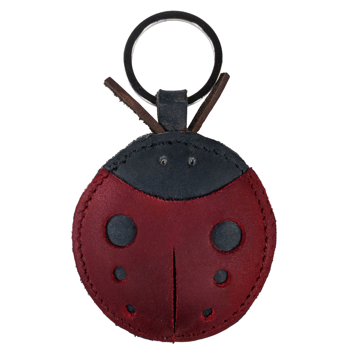 Ladybug Keychain — StockyardX, The Leather Store