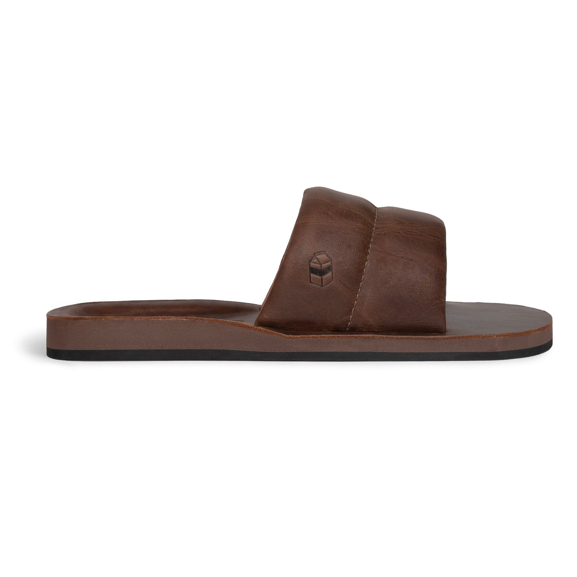 The Bayside Leather Slide Sandal – StockyardX, The Leather Store
