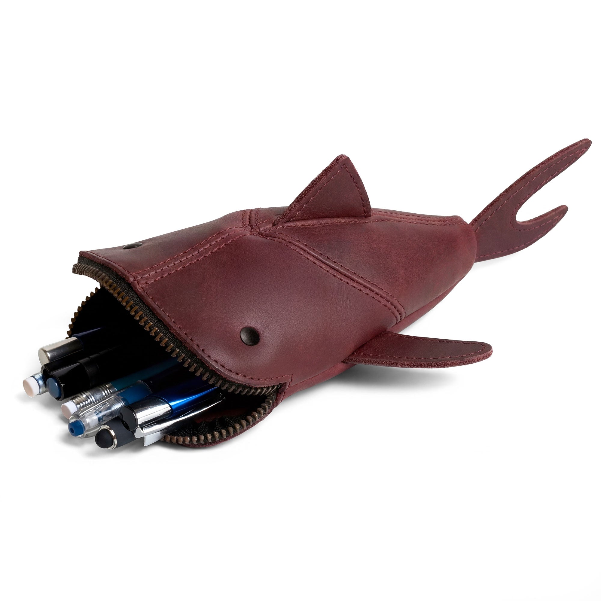 Leather Shark Pouch – StockyardX, The Leather Store