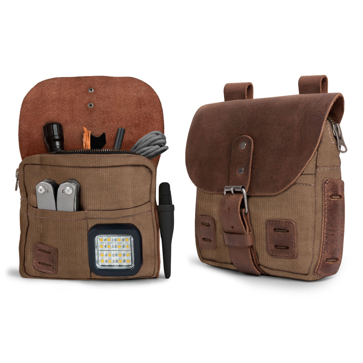 Survival Camping Pouch - Durable & Stylish – StockyardX, The Leather Store