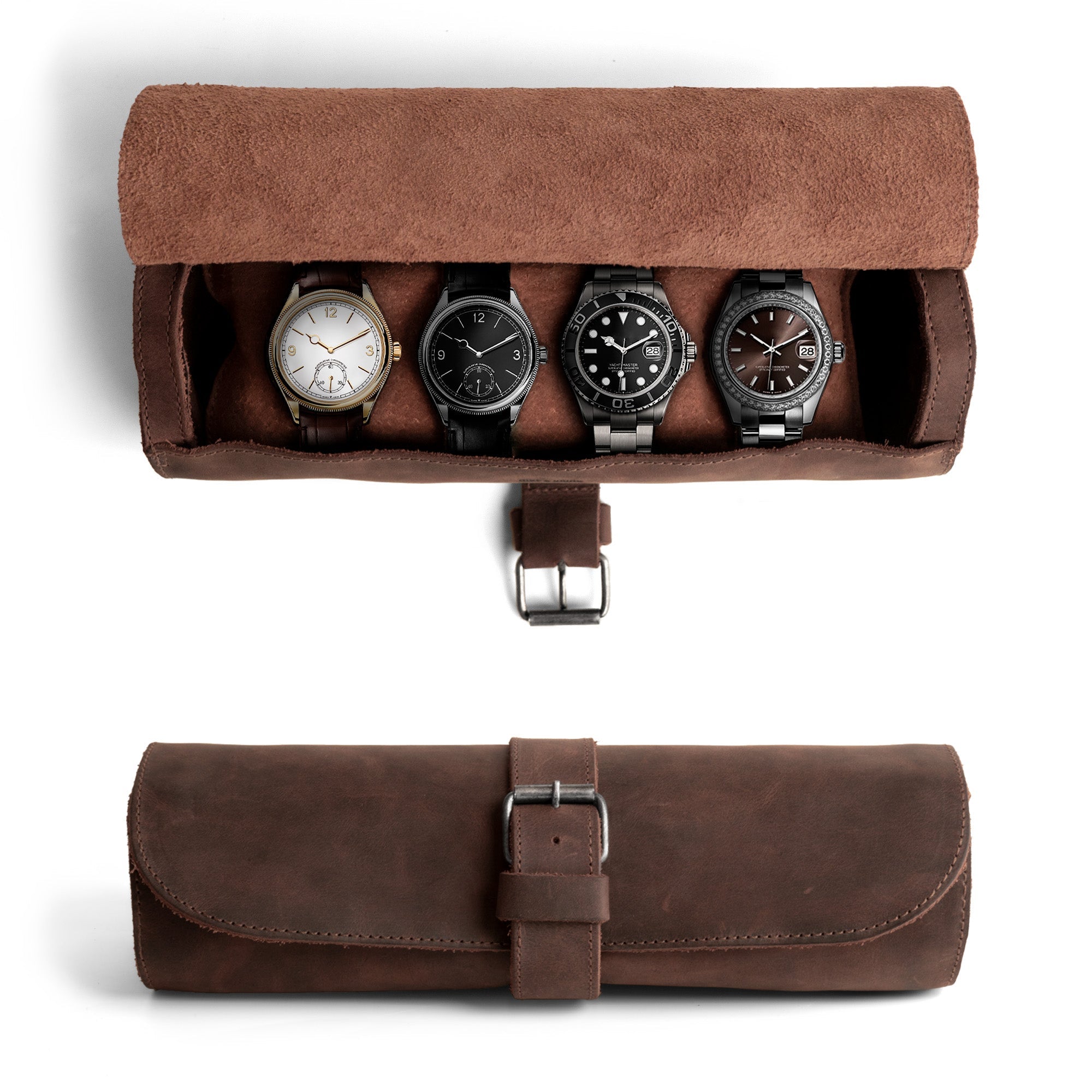Cylinder Watch Case for Travel – StockyardX, The Leather Store