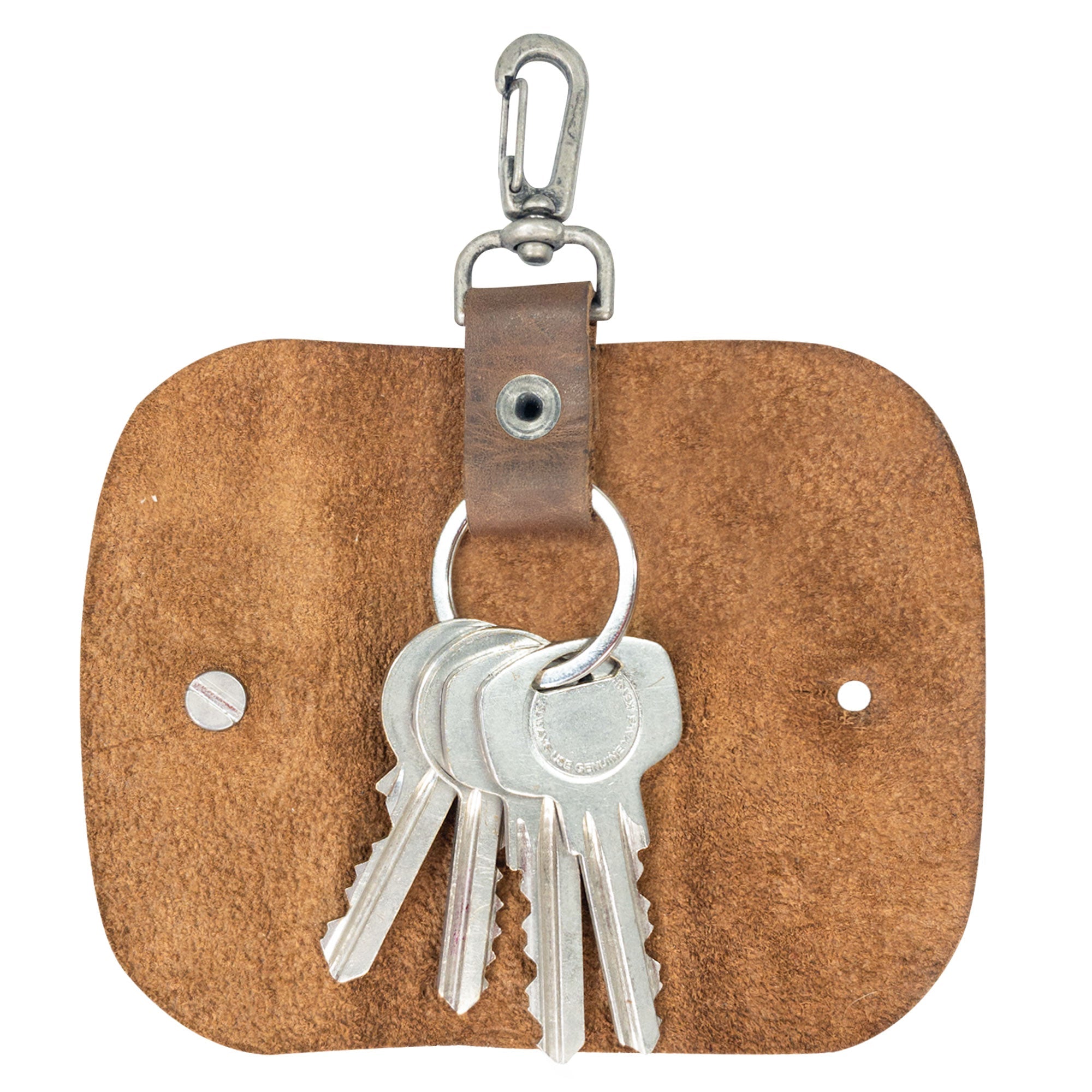 A stylish Key Wrap from Hide & Drink featuring a lobster clasp for easy attachment. This Key Wrap is a perfect keychain holder and pocket accessory made from full grain leather, showcasing small batch production, hand cut and hand sewn craftsmanship. It’s artisan-made and represents the quality of handmade goods from La Antigua Guatemala & Oaxaca Mexico.