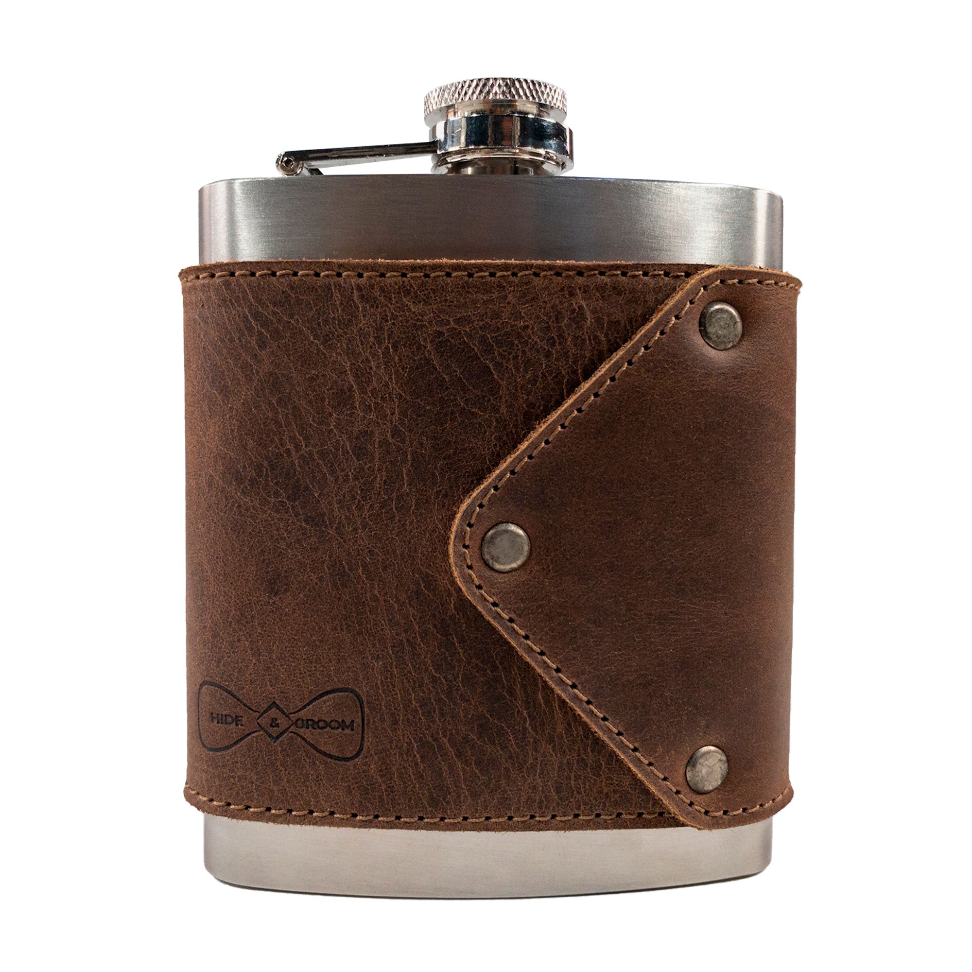Liquor Flask Sleeve for Men - Stockyard X 'The Leather Store'