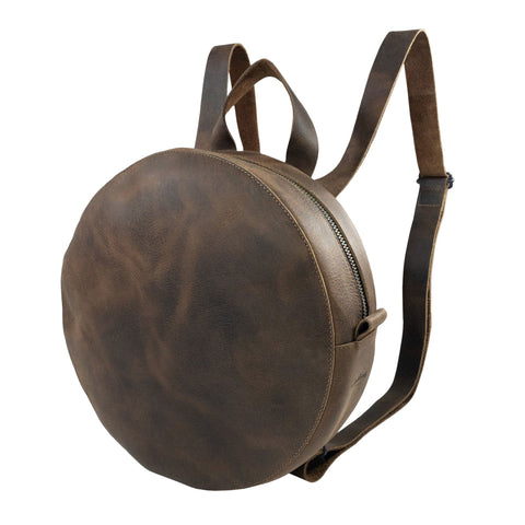 circle leather backpack Circular Backpack – StockyardX, The Leather Store