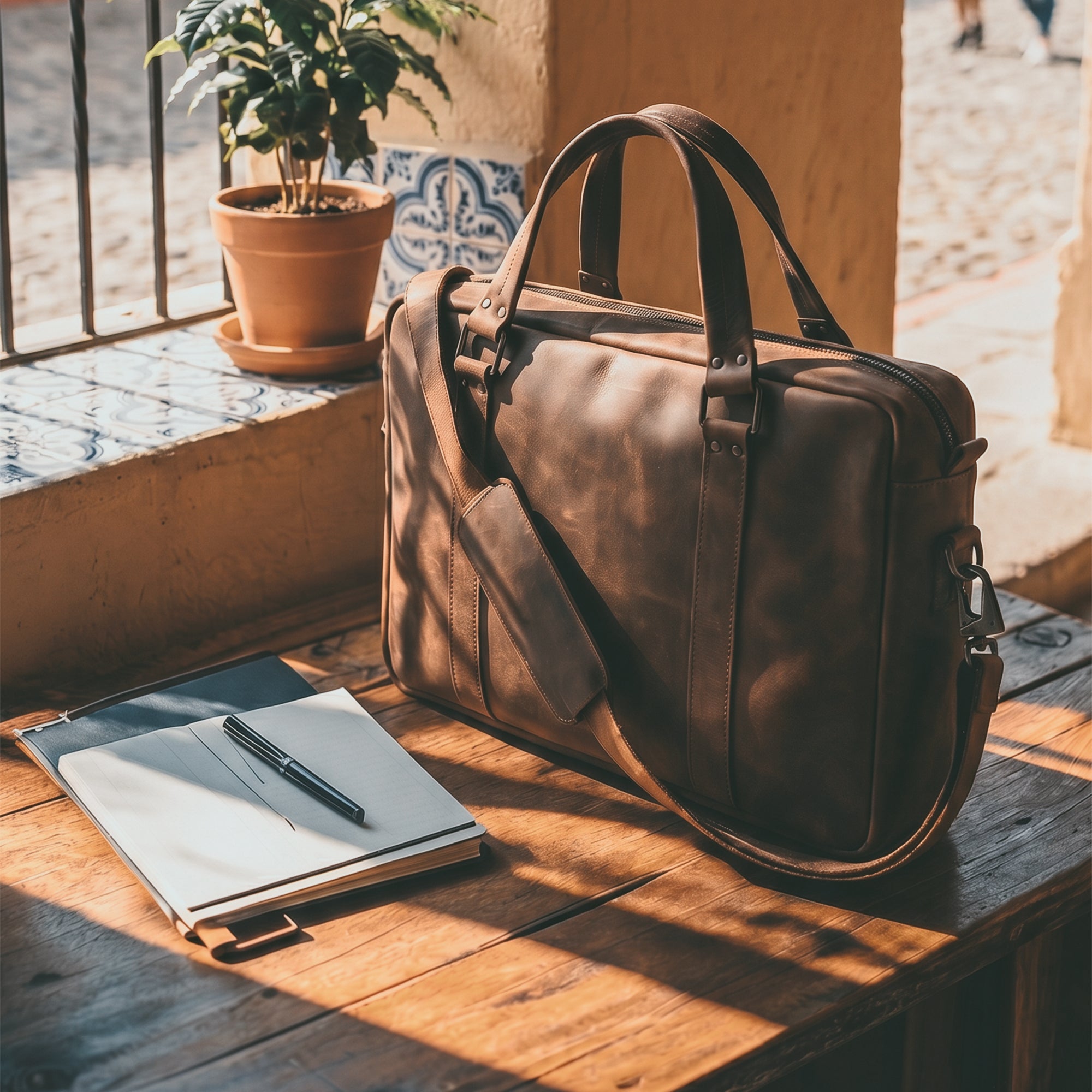 Classic Leather Briefcase – StockyardX, The Leather Store