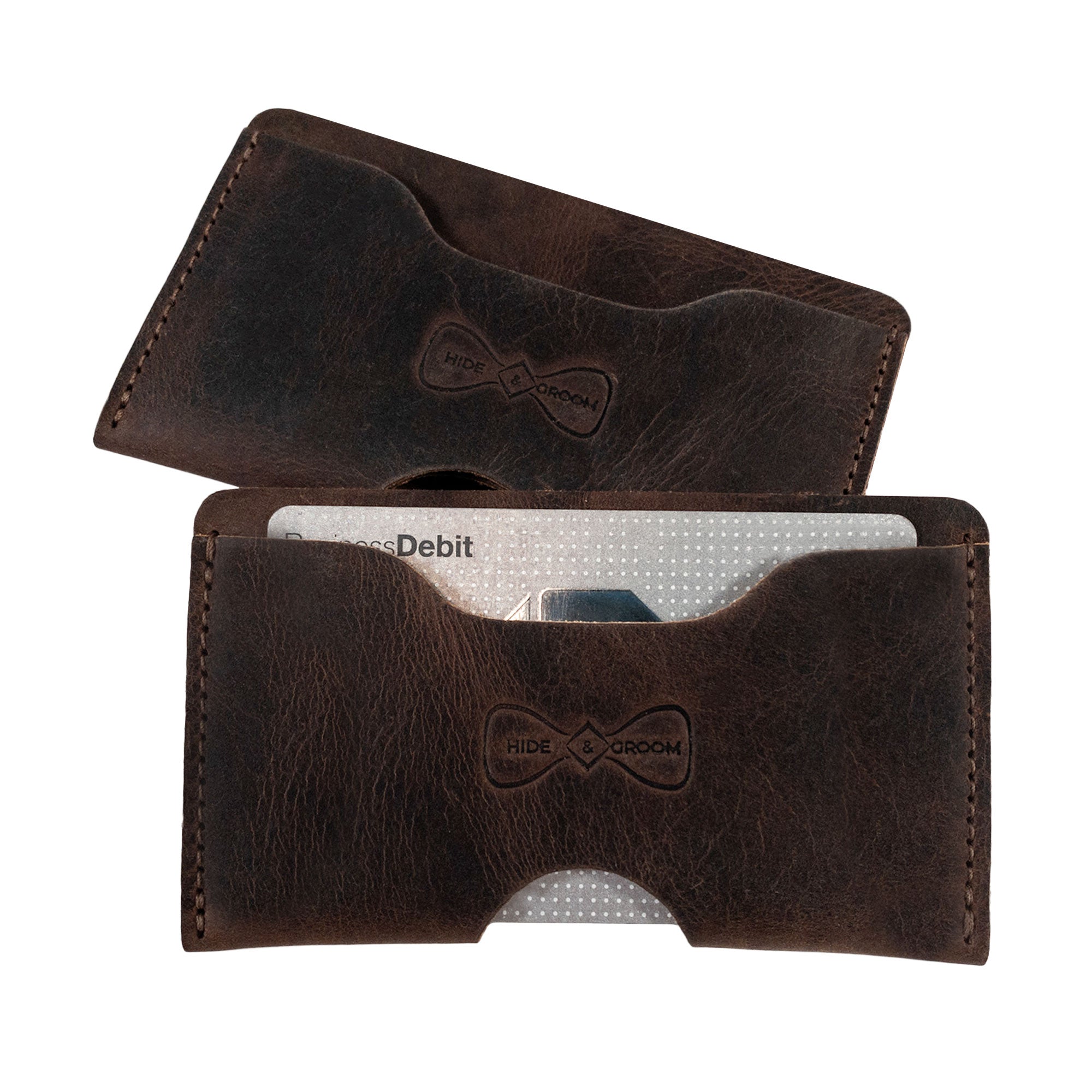 Set of 2 Wallets for Groomsmen - Stockyard X 'The Leather Store'